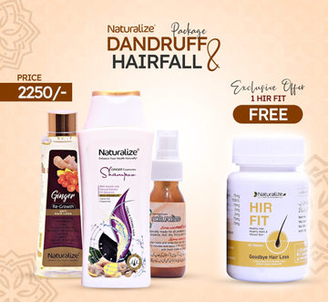 Dandruff & Hair Fall Package By Dr Bilquis Shaikh Get FREE Hair Fit Tablet worth Rs.600