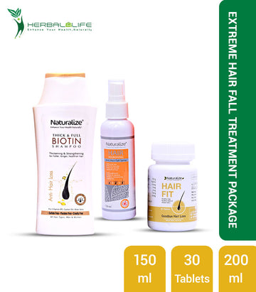 Extreme Hair Fall Treatment Package - Naturalize
