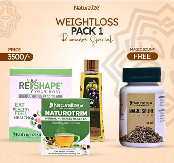 Weight Loss Pack 1 By Dr Bilquis Shaikh & Get FREE Magic Sounf worth Rs.650