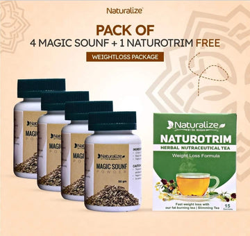 Pack of 4 Magic Sounf and Get Naturotrim Herbal Tea FREE By Dr Bilquis Shaikh