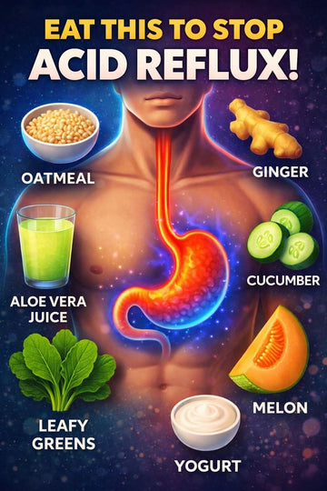 🍽️ ایسڈ ریفلکس سے نجات کے لیے یہ غذائیں استعمال کریں