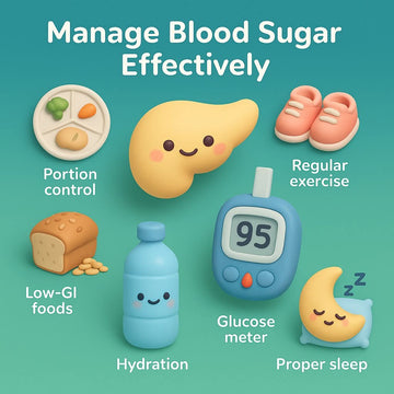 بلڈ شوگر کو مؤثر طریقے سے کنٹرول کیسے کریں؟ آسان اور مؤثر عادتیں