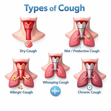 کھانسی کی اقسام: وجوہات، علامات اور علاج