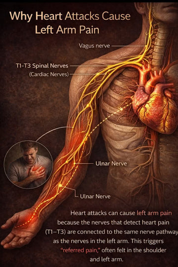 دل کا دورہ اور بائیں بازو کا درد: اصل وجہ کیا ہے؟