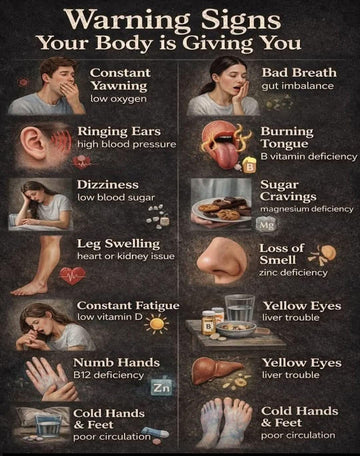 ⚠️ جسم کے انتباہی اشارے: وہ علامات جو آپ کو نظر انداز نہیں کرنی چاہئیں