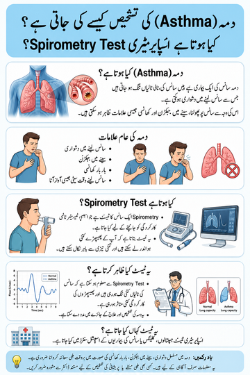دمہ کی تشخیص کیسے ہوتی ہے؟ | Spirometry Test مکمل معلومات اردو میں | Herbal4Life Pakistan