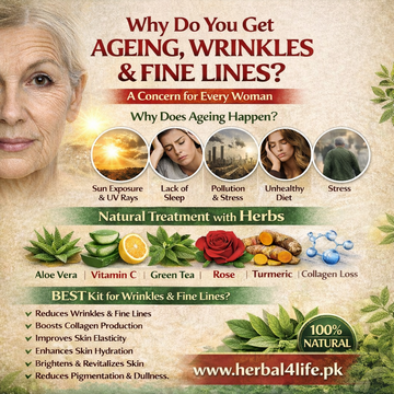 🌿 جلد پر جھریاں، فائن لائنز اور عمر رسیدگی کیوں ہوتی ہے؟