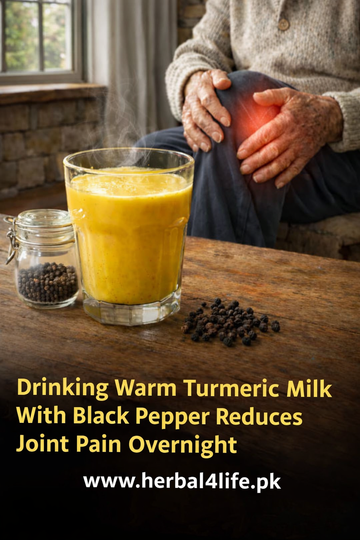 گرم دودھ میں ہلدی اور کالی مرچ: جوڑوں کے درد کے لیے ایک روایتی نسخہ