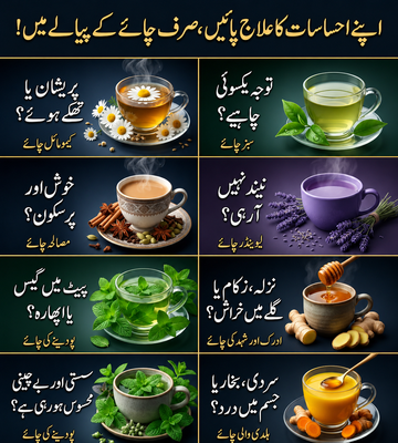 اپنے احساسات کا علاج ہربل چائے سے؟ مختلف چائے کے فوائد اور احتیاطی تدابیر