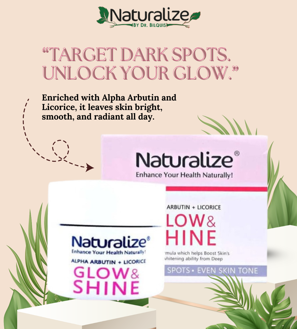 Glow & Shine Cream 50 gm - Naturalize Dr. Bilquis Sheikh