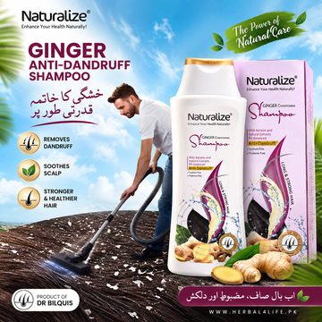 Ginger Conditioning Shampoo by Dr Bilquis | Anti-Dandruff Shampoo